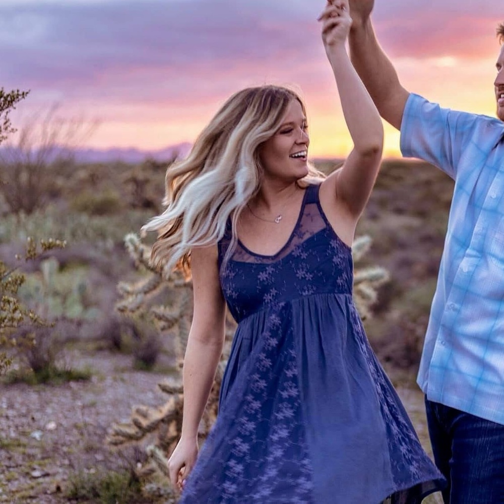 Navy blue boho sleeveless dress